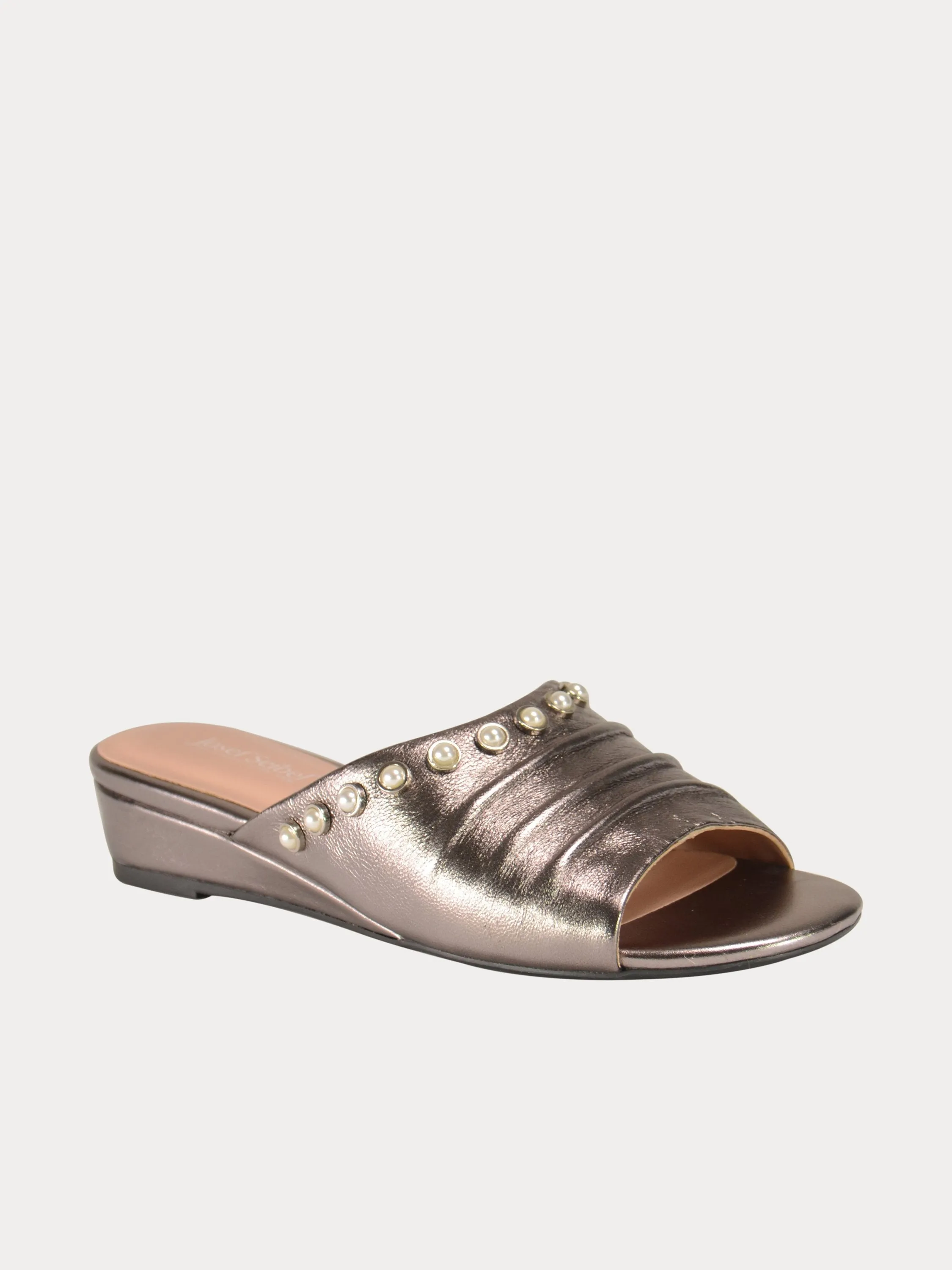 Josef Seibel Pearl Studded Slider Sandals