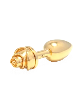 Julian Snelling Rosebud Gold Rose Anal Plug