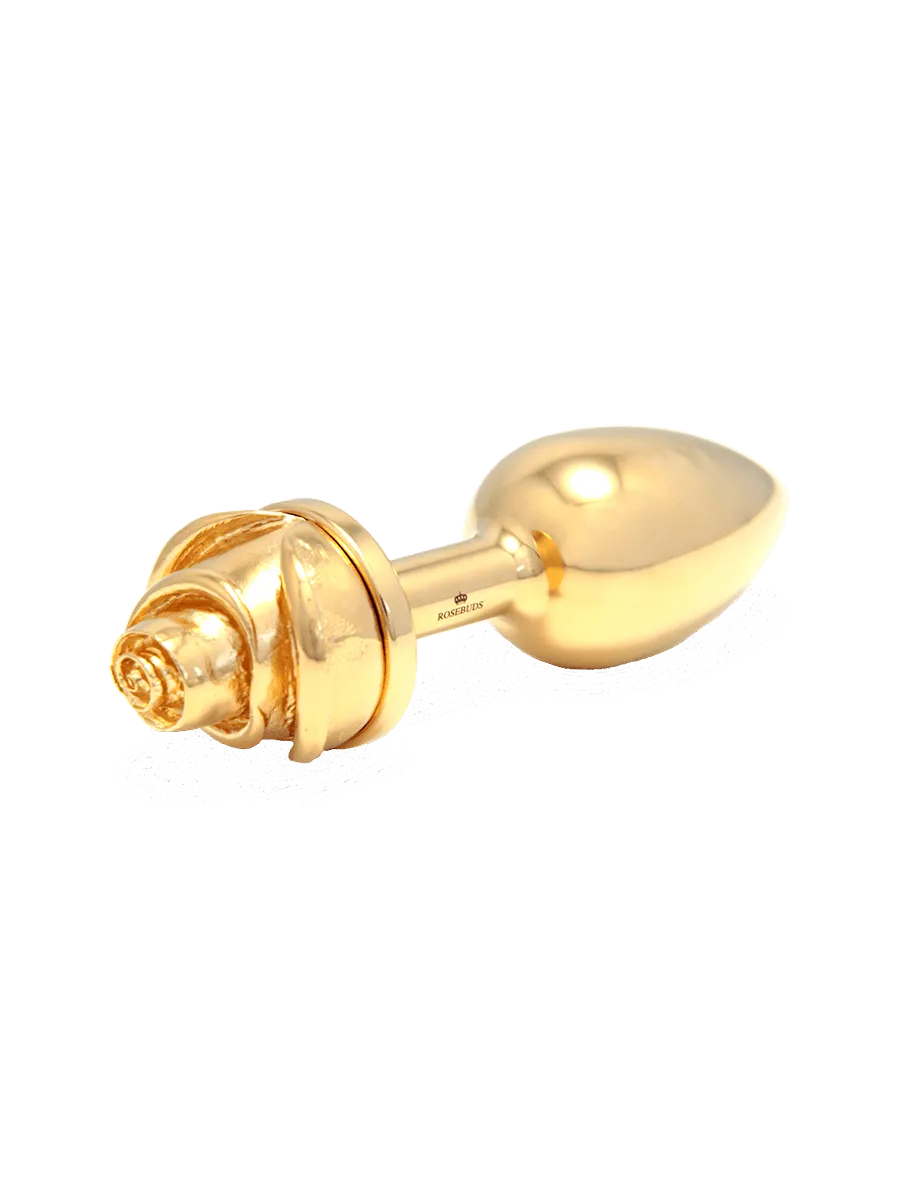 Julian Snelling Rosebud Gold Rose Anal Plug