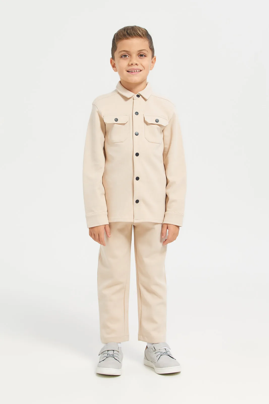 Junior Boys Beige Coordinate Trouser