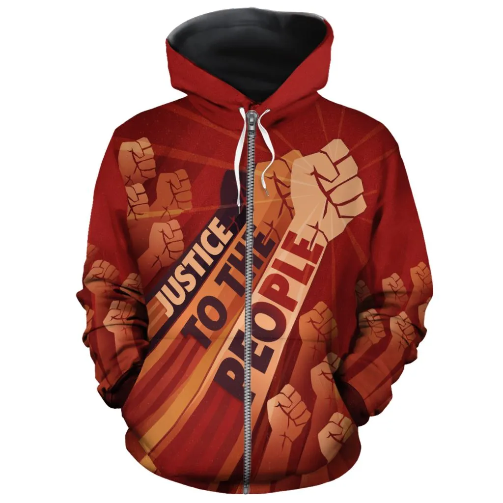 Justice To The People All-over Hoodie