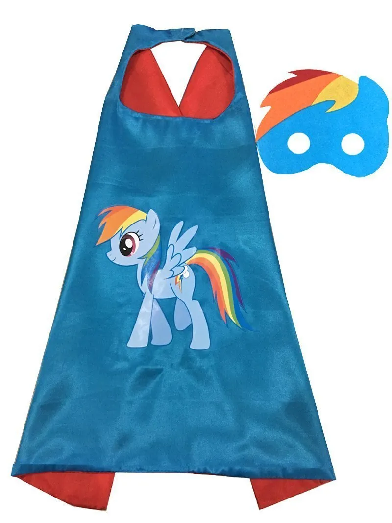 Kids My Little Pony Cape Mask Set Costume Cloak