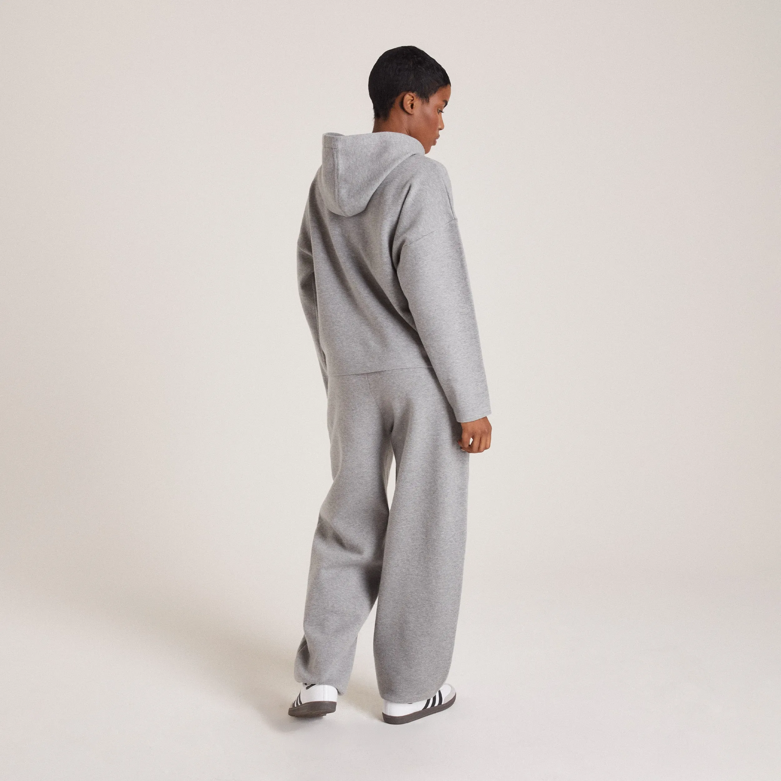 Knitted Joggers - Grey Marl