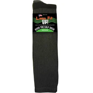 Loose Fit Over the Calf Socks in Black