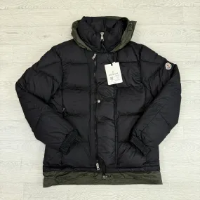 Makian Black/Green Short Down Jacket