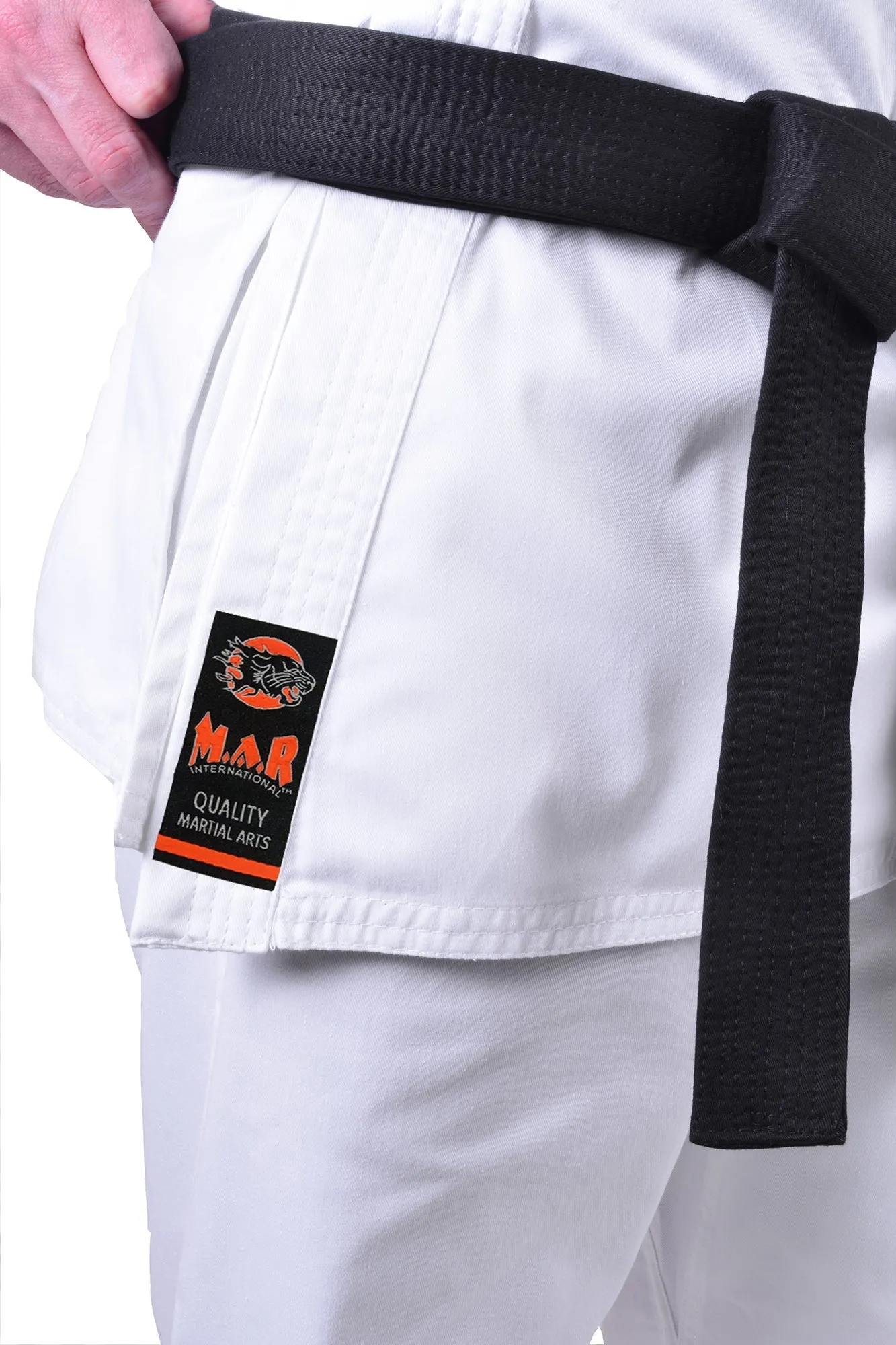 MAR-001A | Traditional White Karate Student Uniform Gi (7.5oz Fabric)   FREE BELT