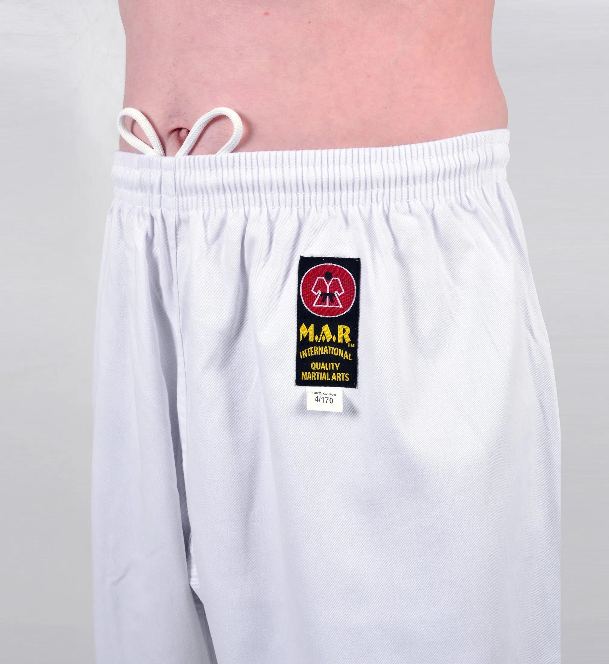 MAR-003 | White V-Neck Karate Uniform Gi (8oz Fabric)