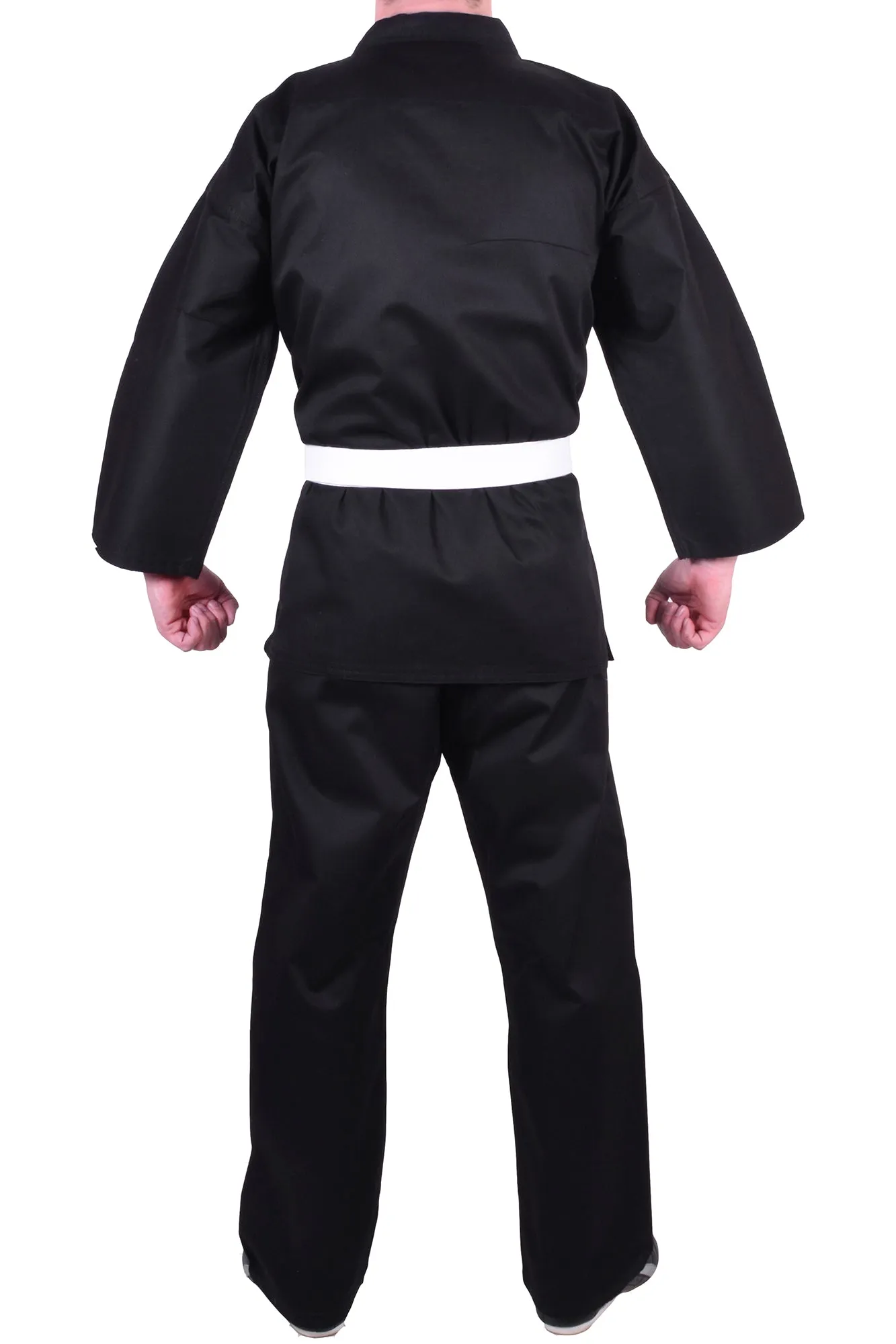 MAR-004A | Black Karate Student Uniform Gi (7.5oz Fabric)   FREE BELT