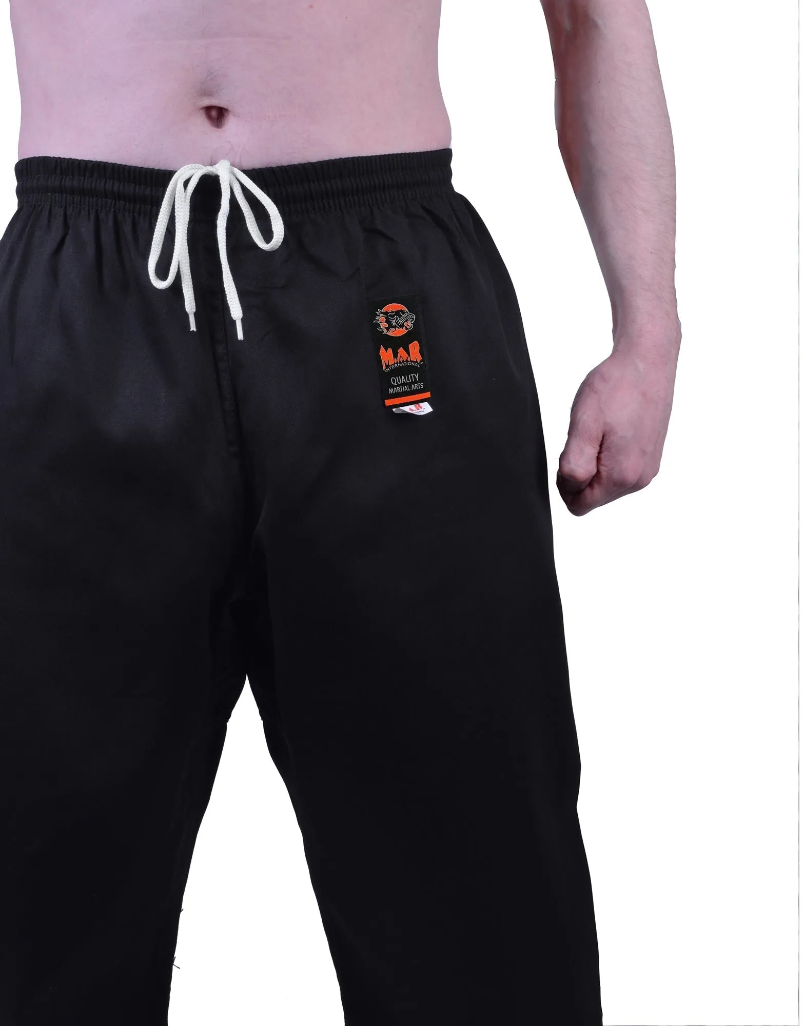 MAR-004A | Black Karate Student Uniform Gi (7.5oz Fabric)   FREE BELT