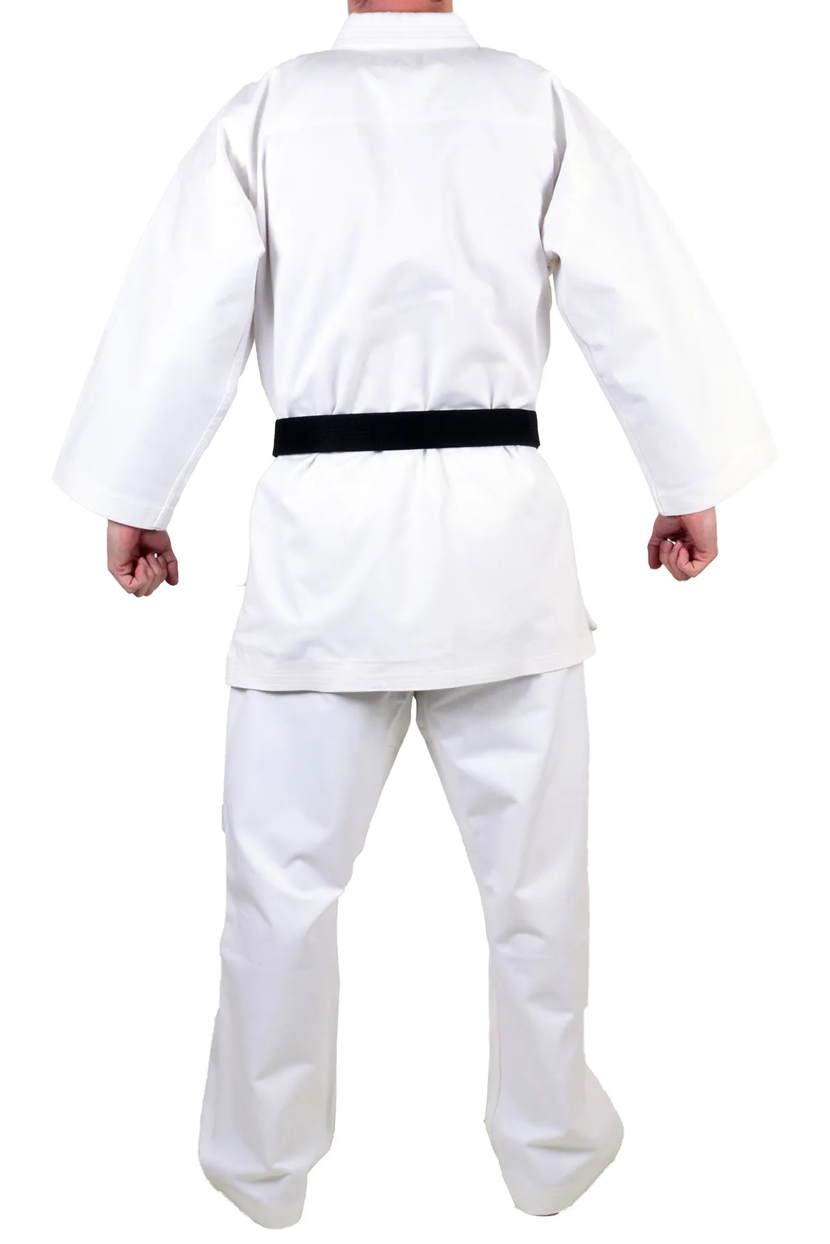 MAR-013A | White Karate Competition 12oz Uniform - European Style