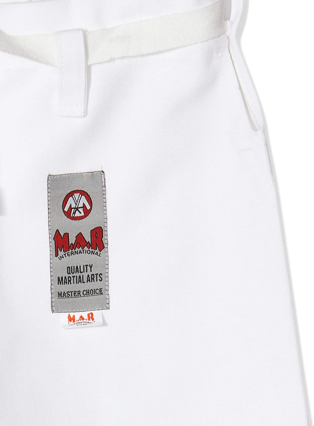 MAR-013B | White Karate Competition Uniform - European Style (14oz Canvas Fabric)