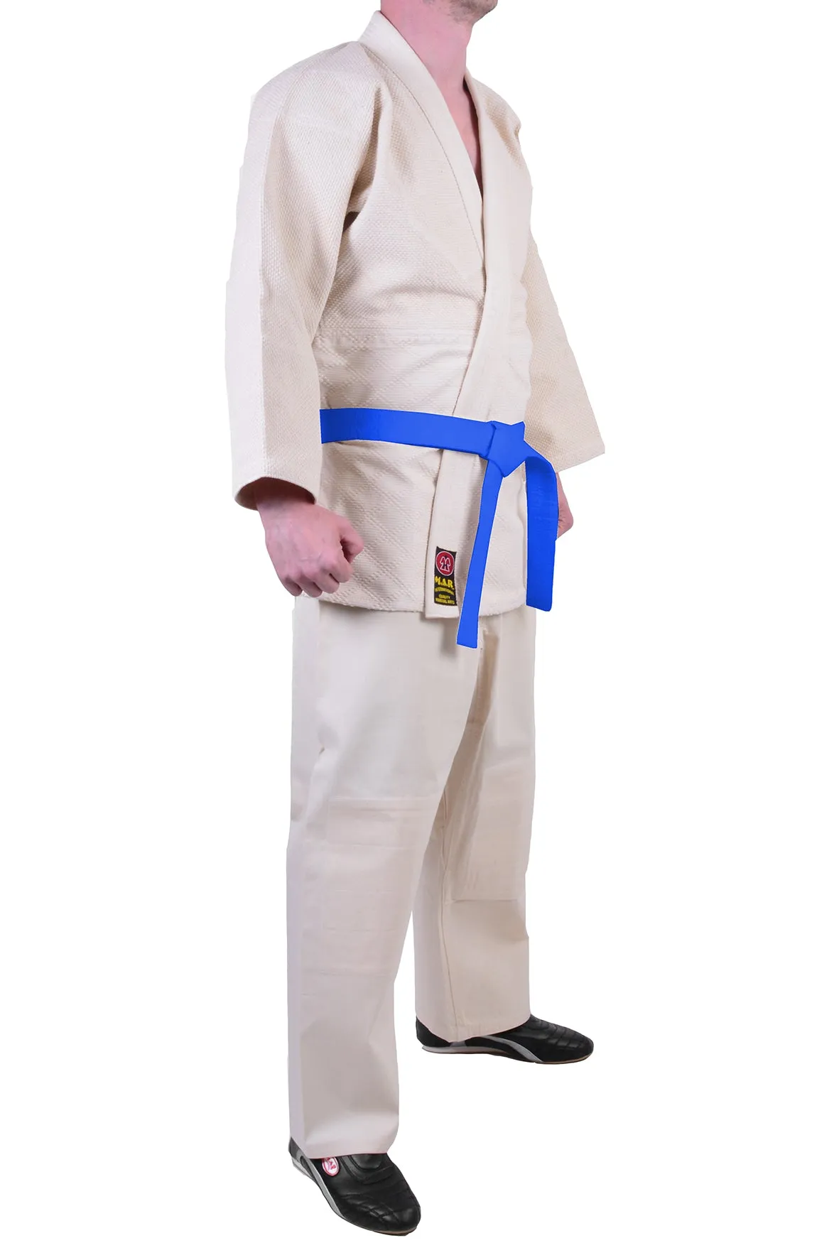 MAR-022 | Mediumweight Unbleached Judo Uniform For Intermediate Students   FREE BELT