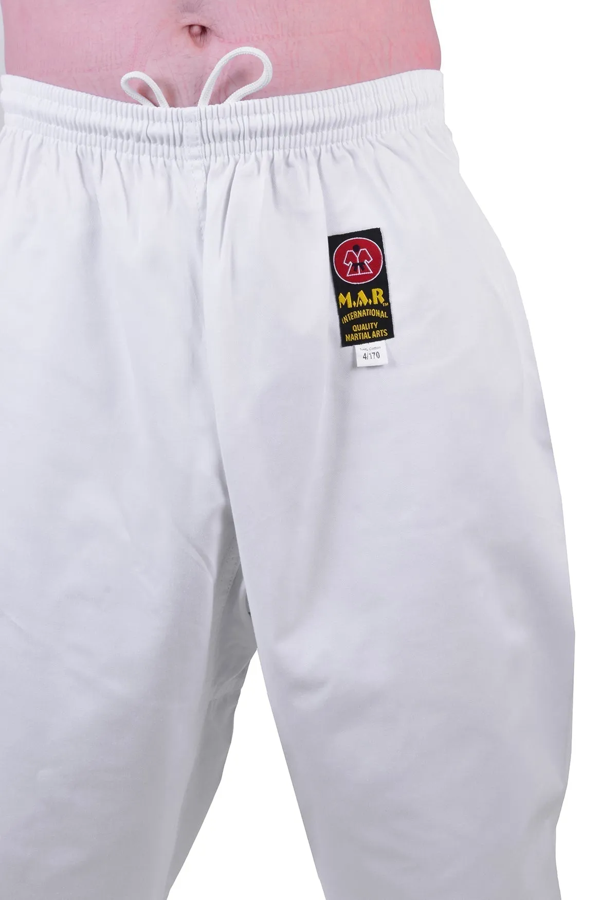 MAR-025 | Mediumweight White Judo/Jiu-Jitsu Uniform For Intermediate Students   FREE BELT