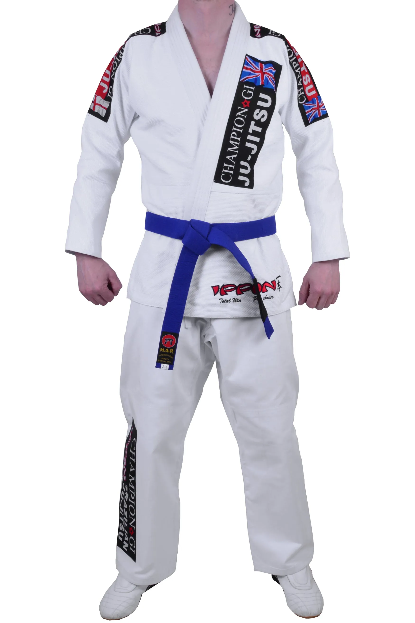 MAR-065 | White Designer Jiu-Jitsu Training & Competition Uniform