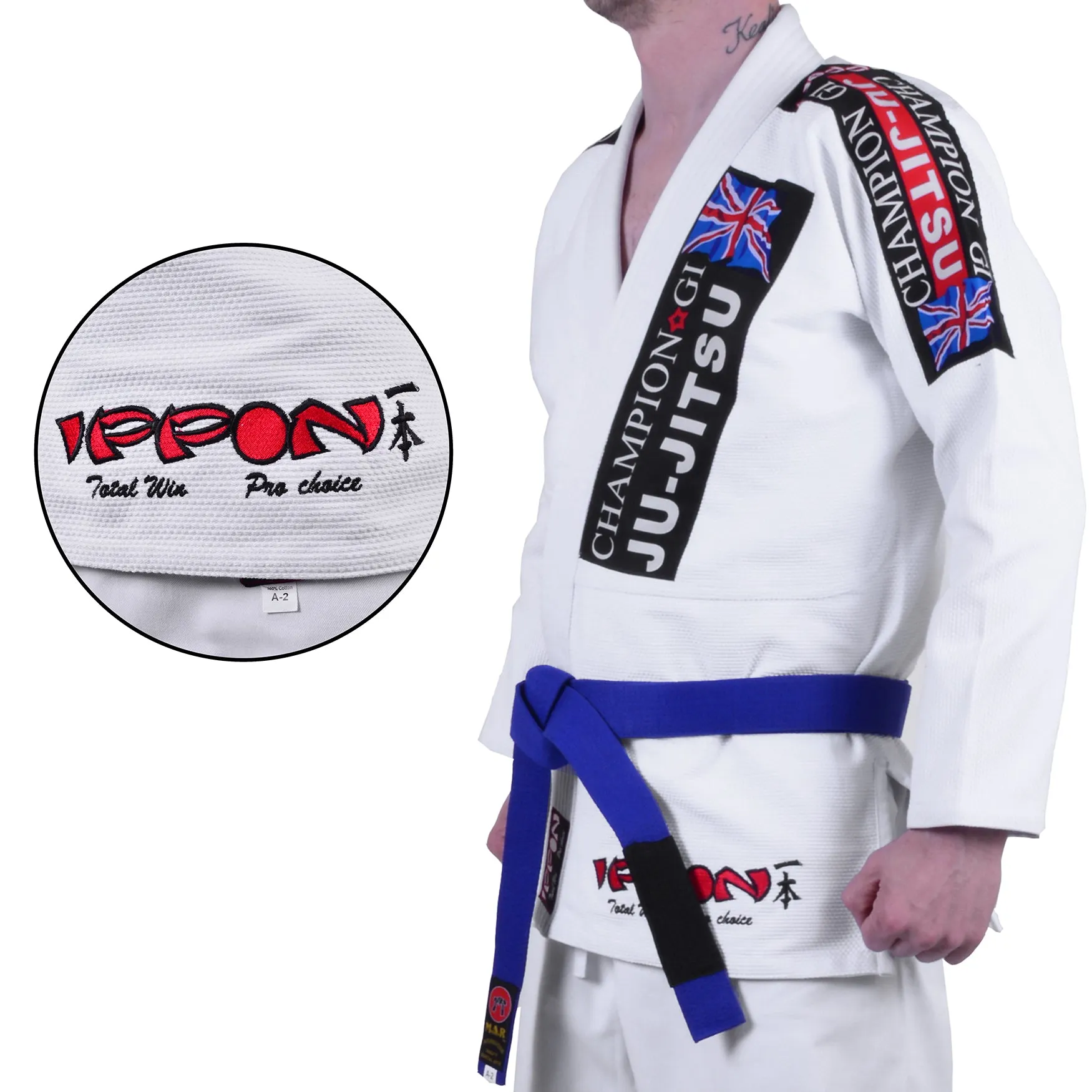 MAR-065 | White Designer Jiu-Jitsu Training & Competition Uniform