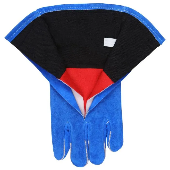 MCR Safety 4500 Foam Lined Select Shoulder Leather Welding Work Gloves, Blue, X-Large, 1 Pair