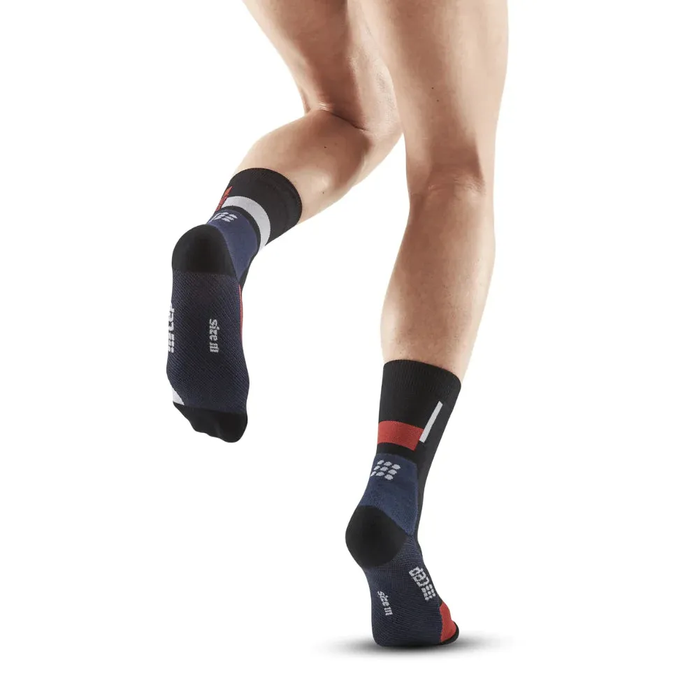 Mens CEP Mid Cut Socks Compression The Run Limited Edition