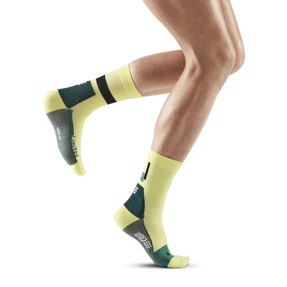 Mens CEP Mid Cut Socks Compression The Run Limited Edition