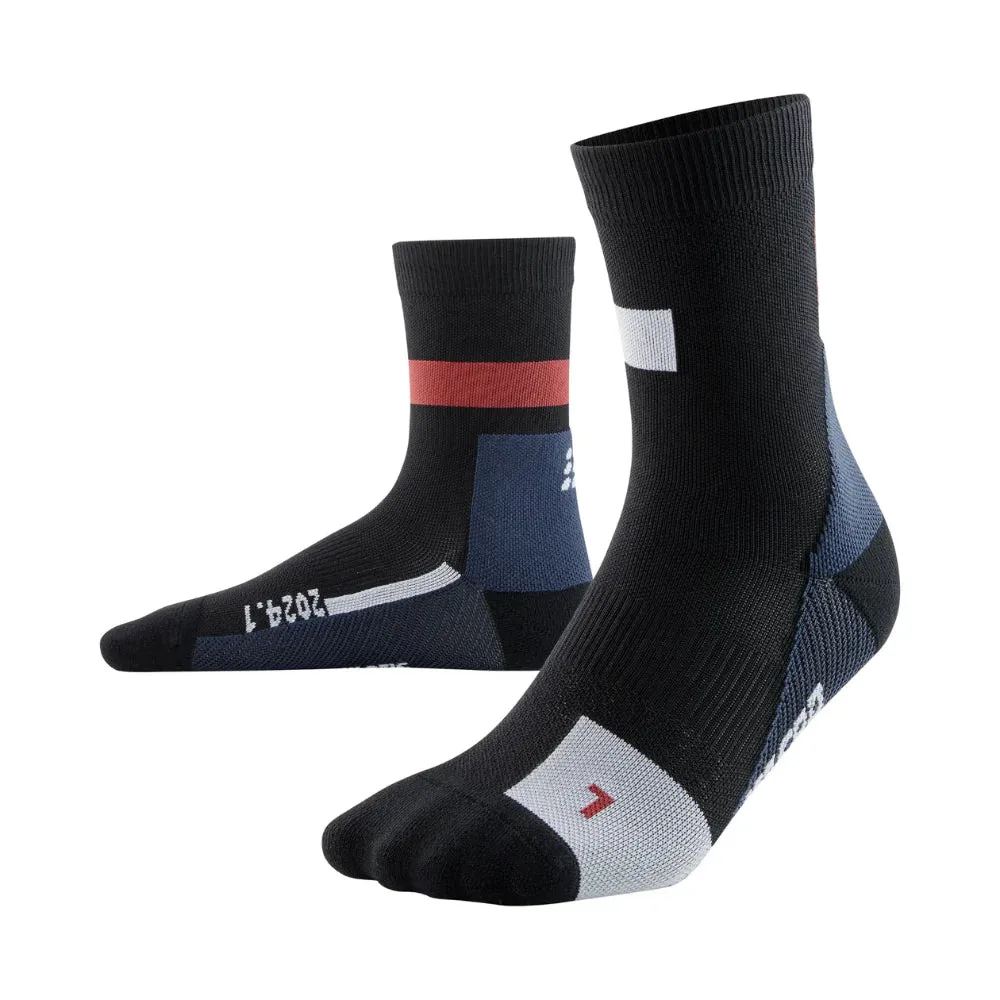 Mens CEP Mid Cut Socks Compression The Run Limited Edition