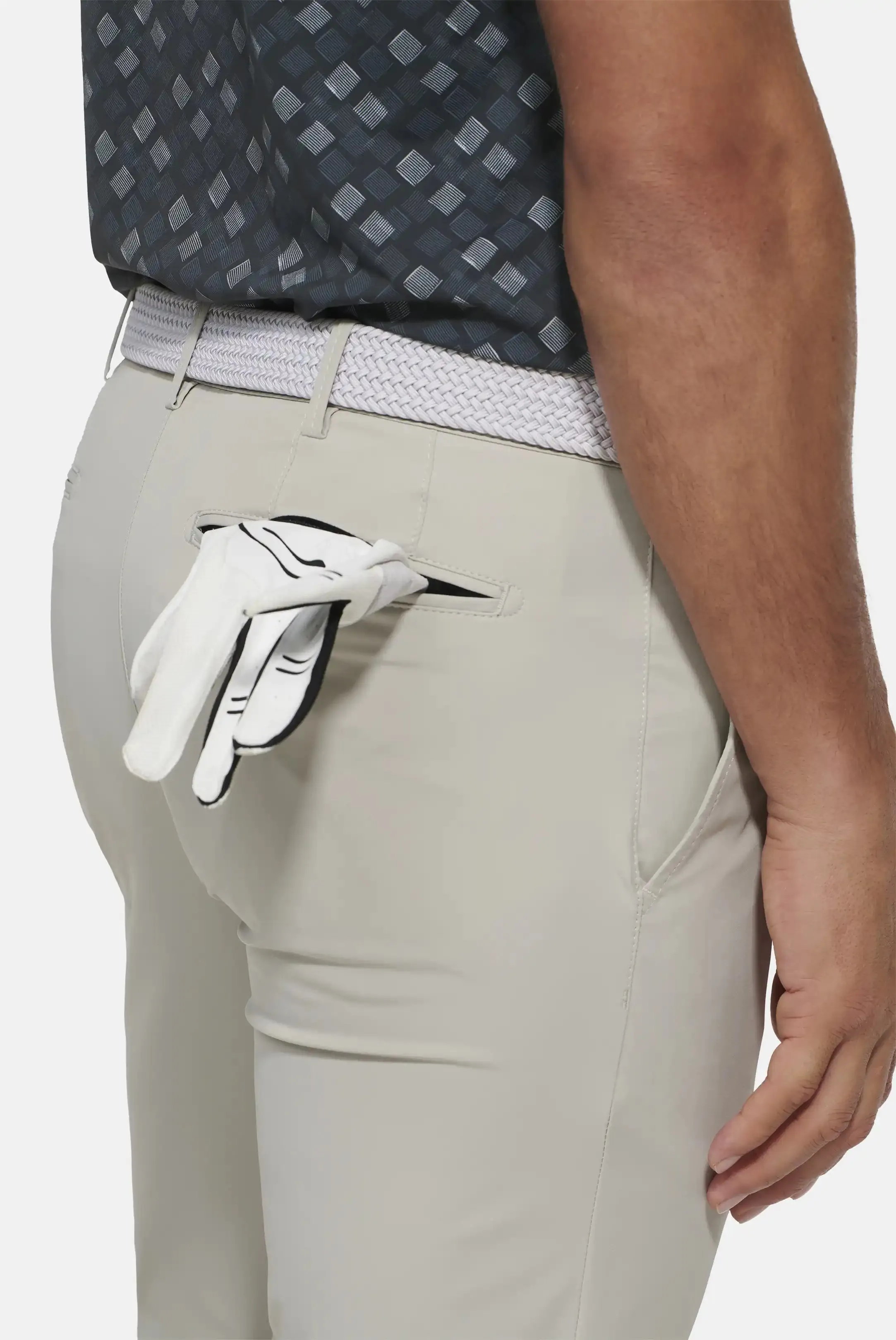 MEYER Golf Trousers - Augusta 8070 High Performance Chinos - Beige