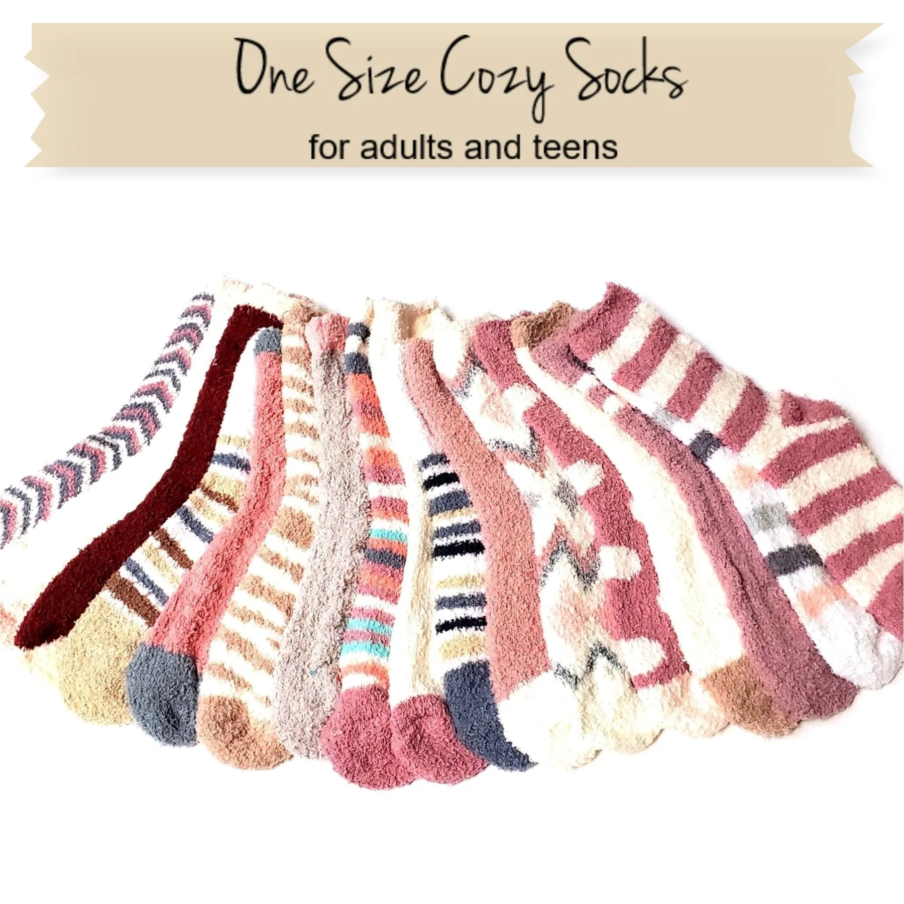 Minimalist Cozy Cupcake Socks Gift for Her