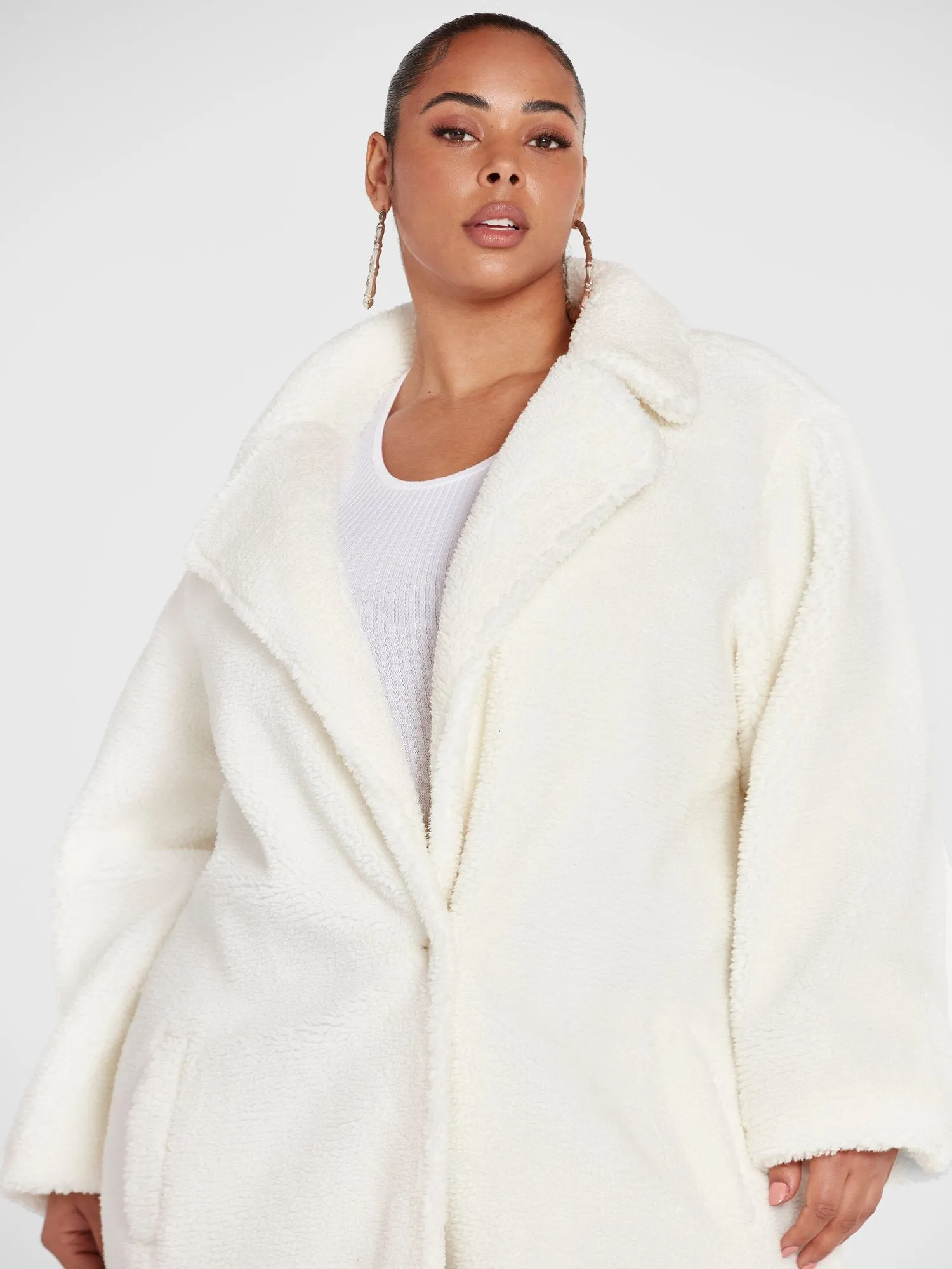 Miranda Teddy Faux-Fur Coat