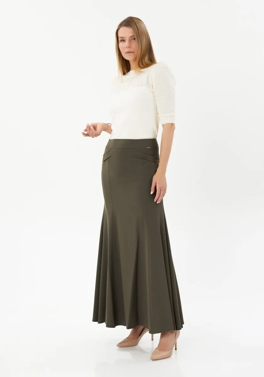 Modest Plus Size Mermaid Maxi Skirts | Fishtail Long Skirts