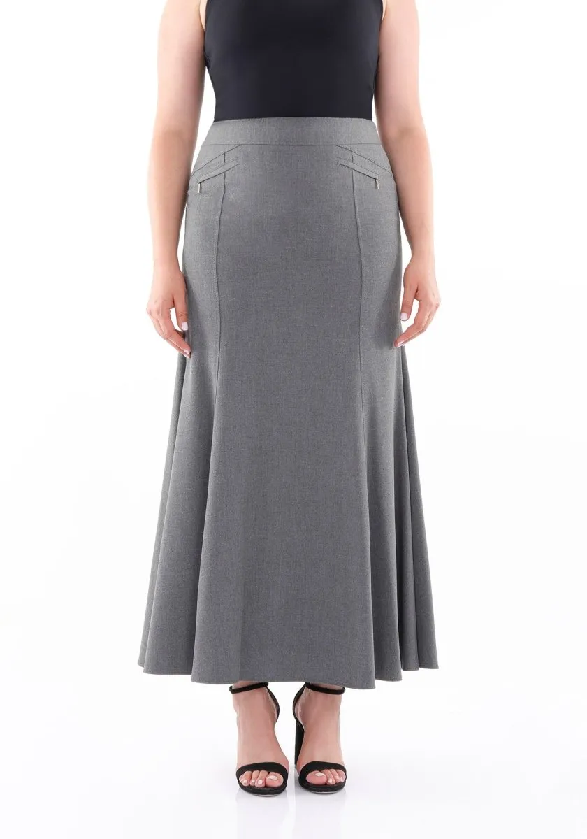 Modest Plus Size Mermaid Maxi Skirts | Fishtail Long Skirts