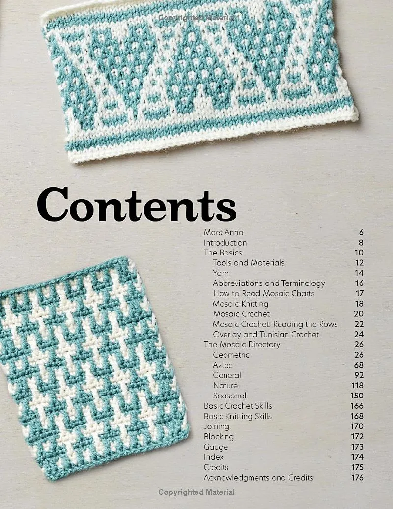 Mosaic Chart Directory for Knitting and Crochet: 75 new colourwork designs for knitters and crocheters