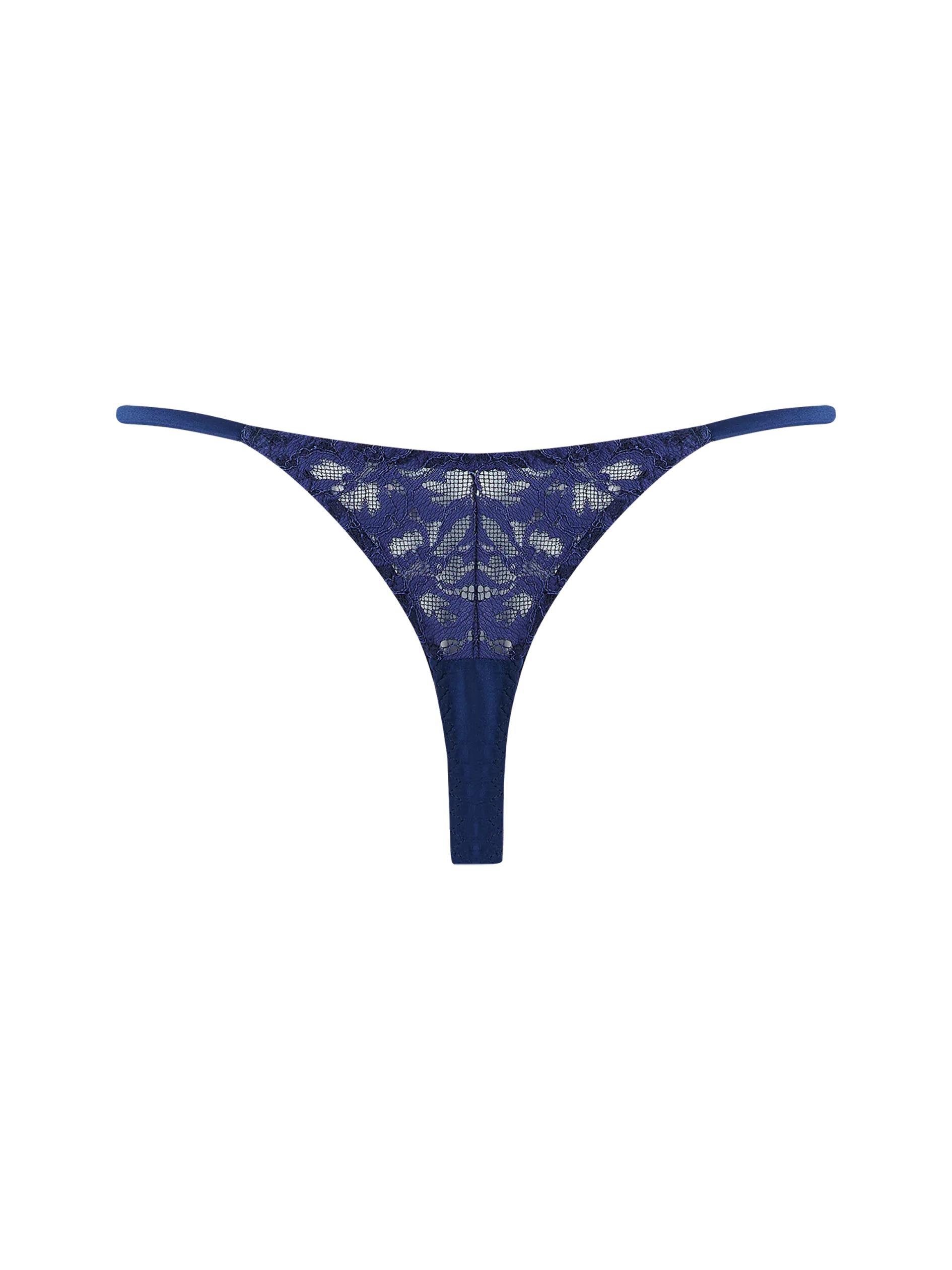 Muse by Coco de Mer Beatrice Open Thong in Navy