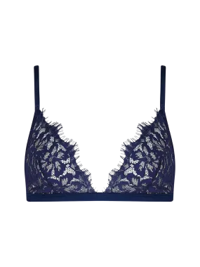 Muse by Coco de Mer Beatrice Triangle Bra in Navy