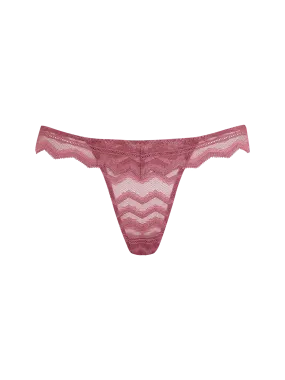 Muse by Coco de Mer Margot Brazilian Knicker in Deep Rose