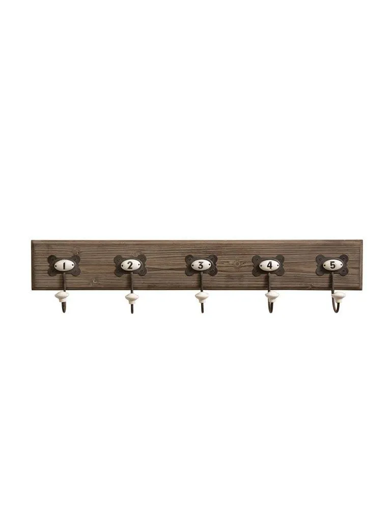 Numbered Coat Rack