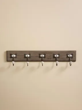 Numbered Coat Rack