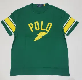 Nwt Polo Ralph Lauren Green/Yellow Track Classic Fit Tee