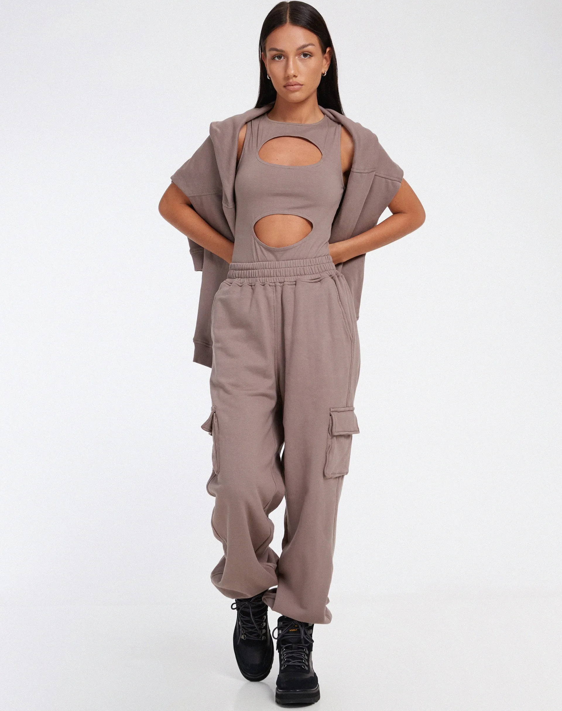 Pelita Jogger in Fleece Antler