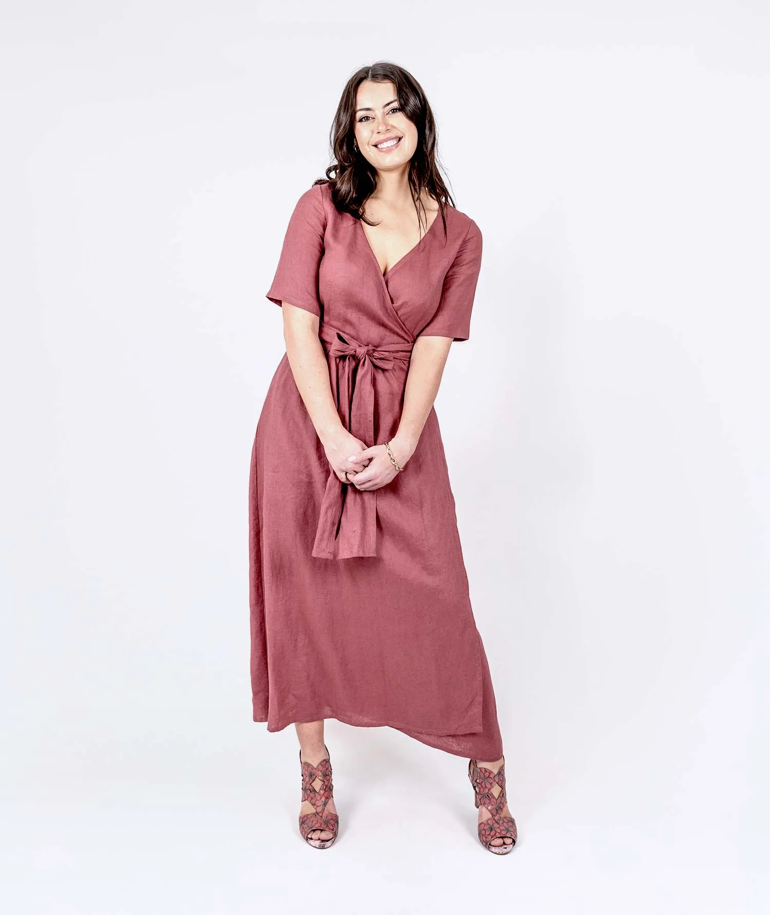 Persian Pink Wrap Dress