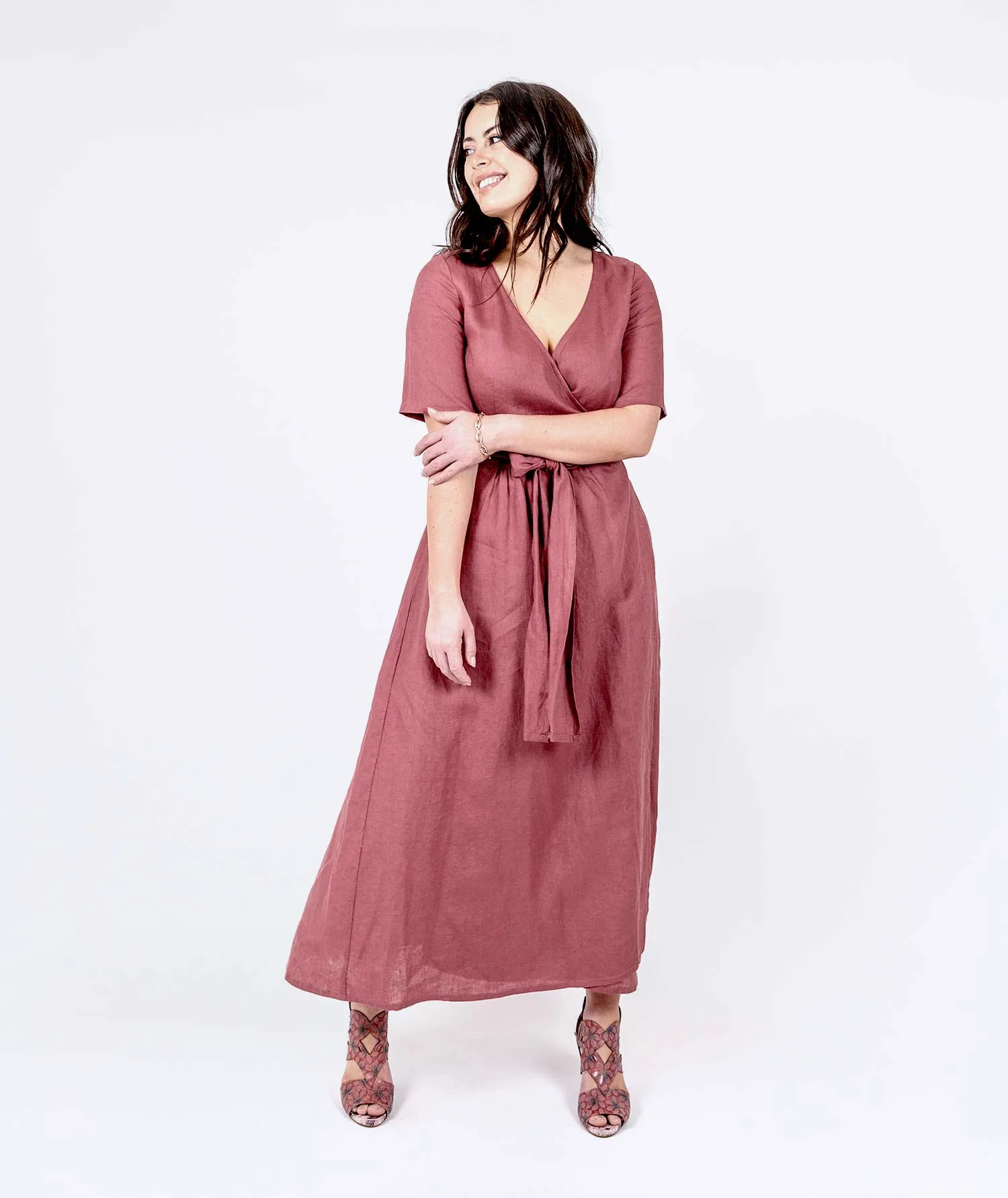 Persian Pink Wrap Dress