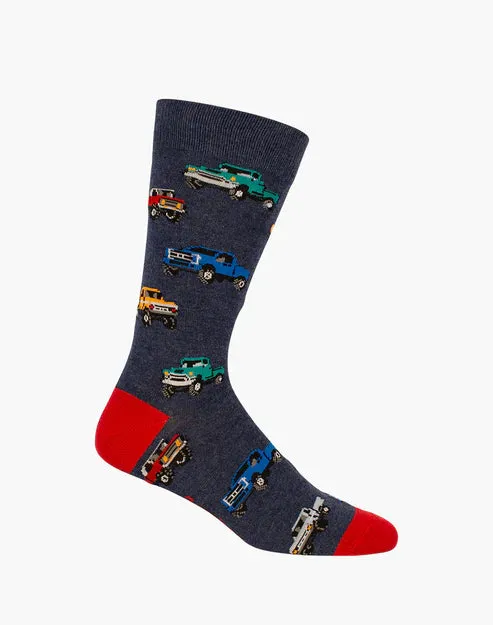 Pick Up Trucks Men's Bamboo Crew Socks