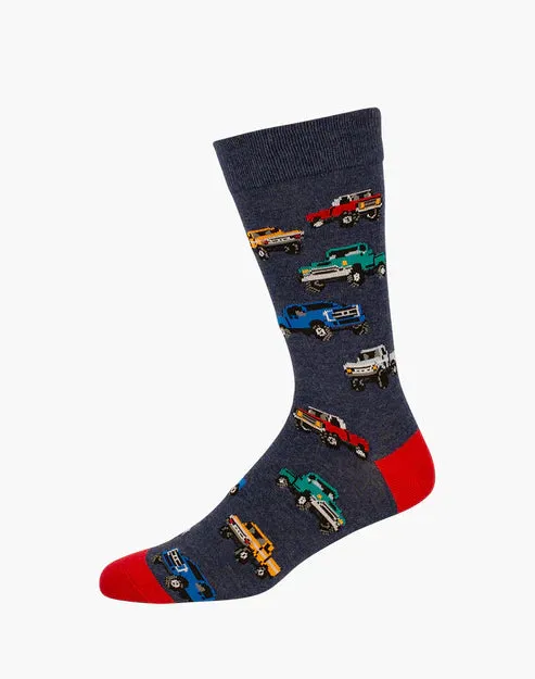 Pick Up Trucks Men's Bamboo Crew Socks