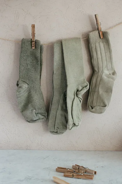 Plant dyed chunky socks - Minimalistic retro style cotton socks