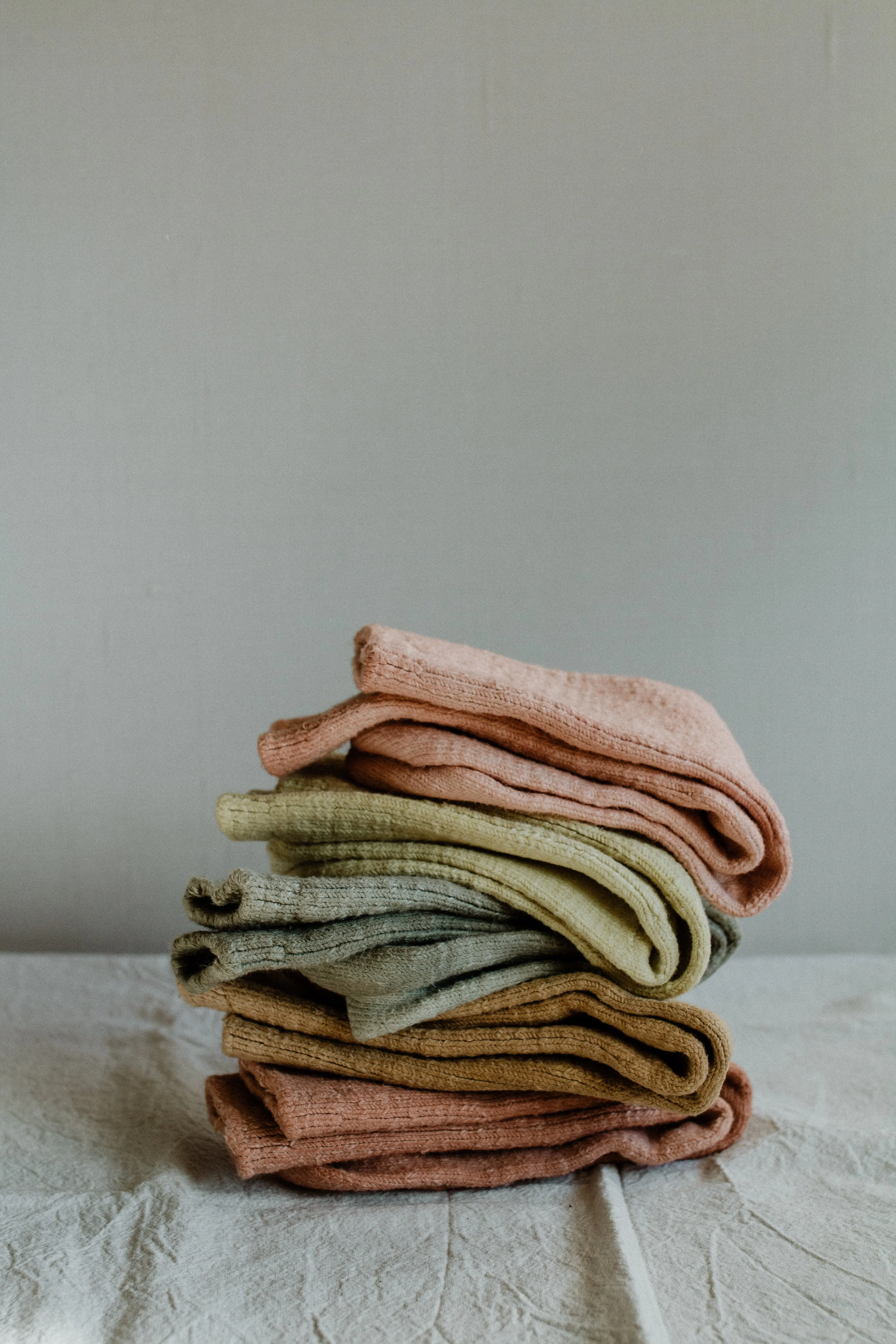 Plant dyed chunky socks - Minimalistic retro style cotton socks