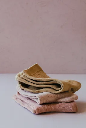 Plant dyed cotton socks - Neutral tones