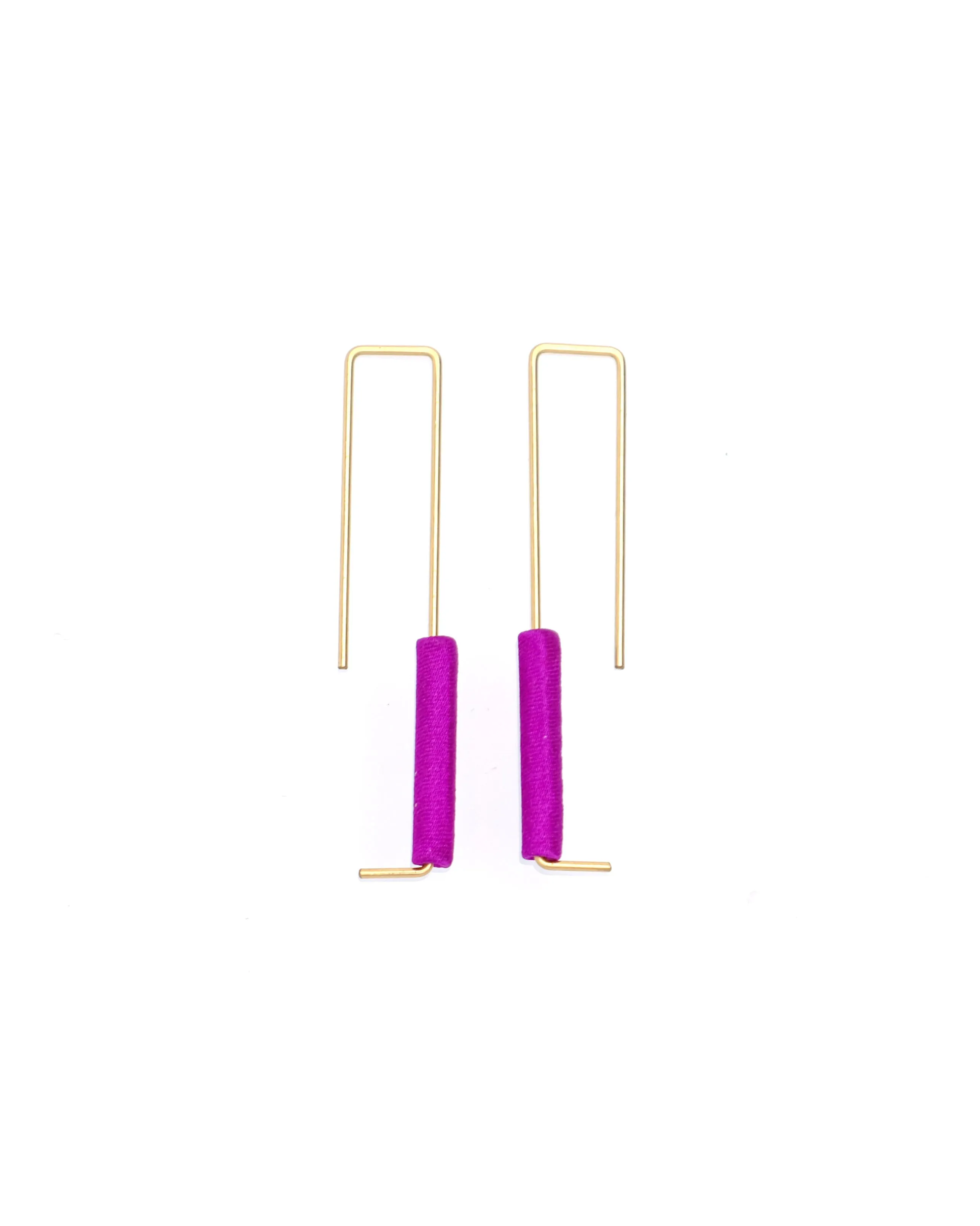 Rectangle Earrings Gold