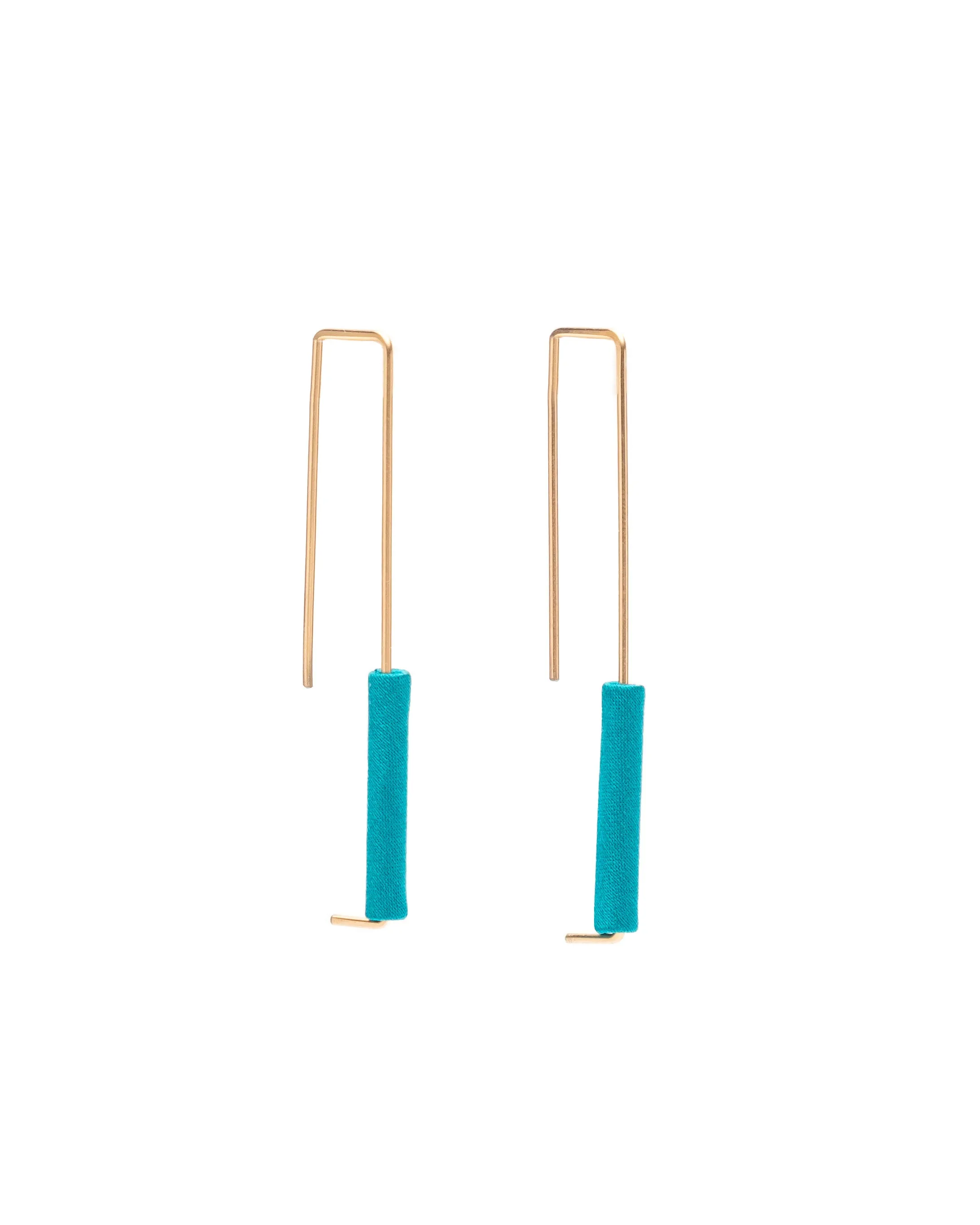 Rectangle Earrings Gold