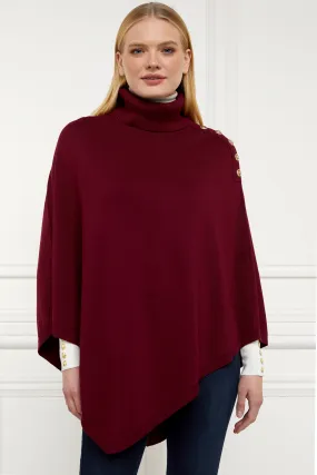 Roll Neck Cape (Wine)