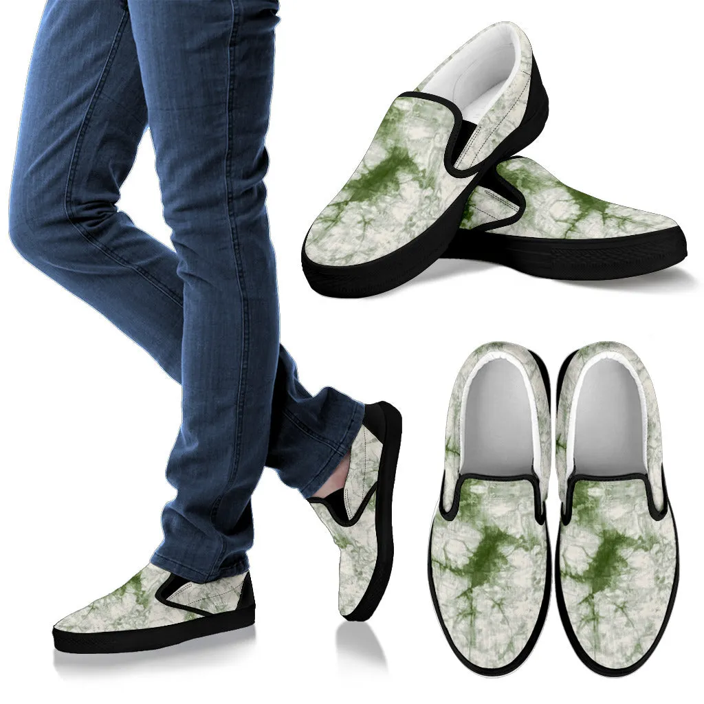 Sage Tie Dye Slip On Sneakers