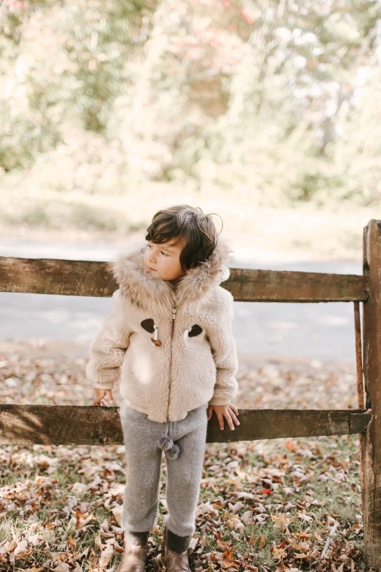 Shearling Camel Bomber Coat Faux Fur