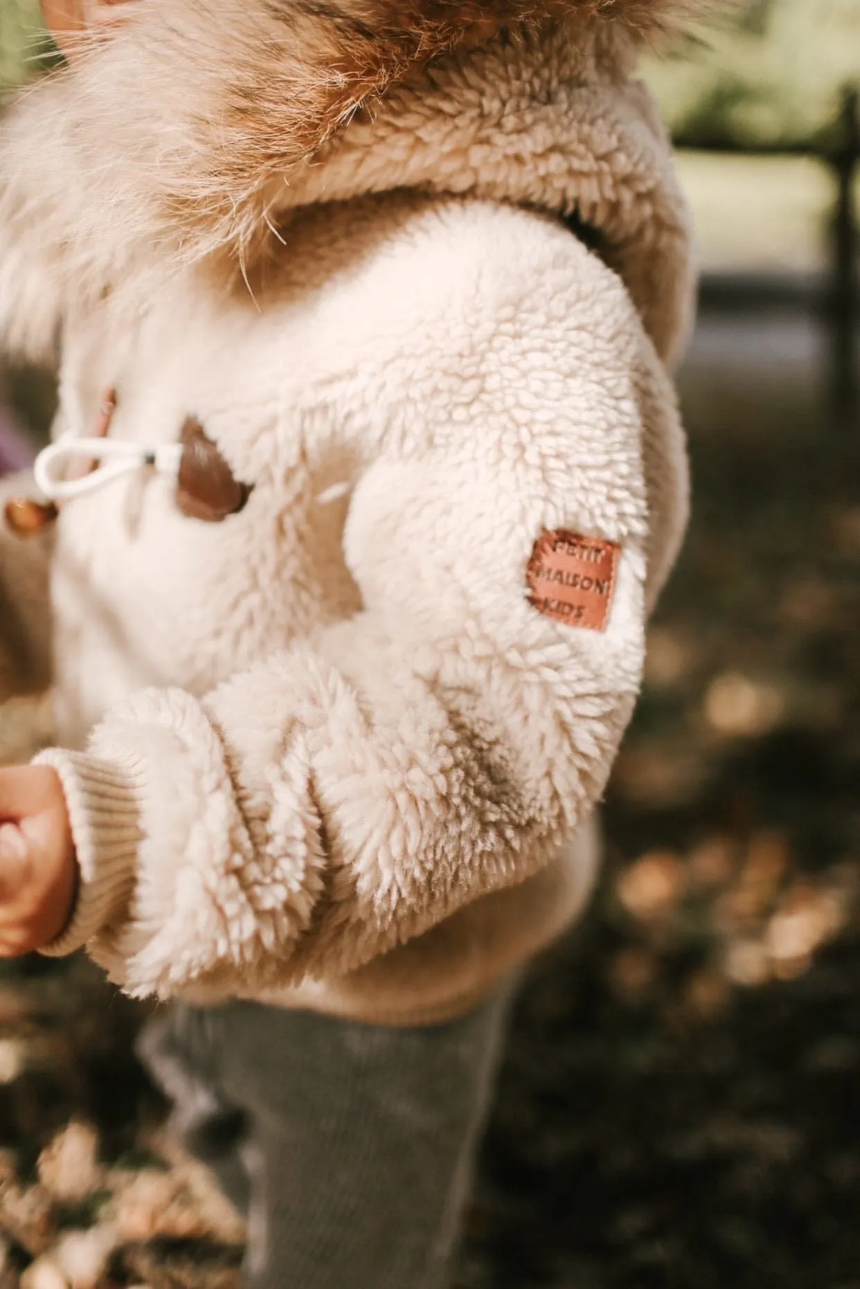 Shearling Camel Bomber Coat Faux Fur