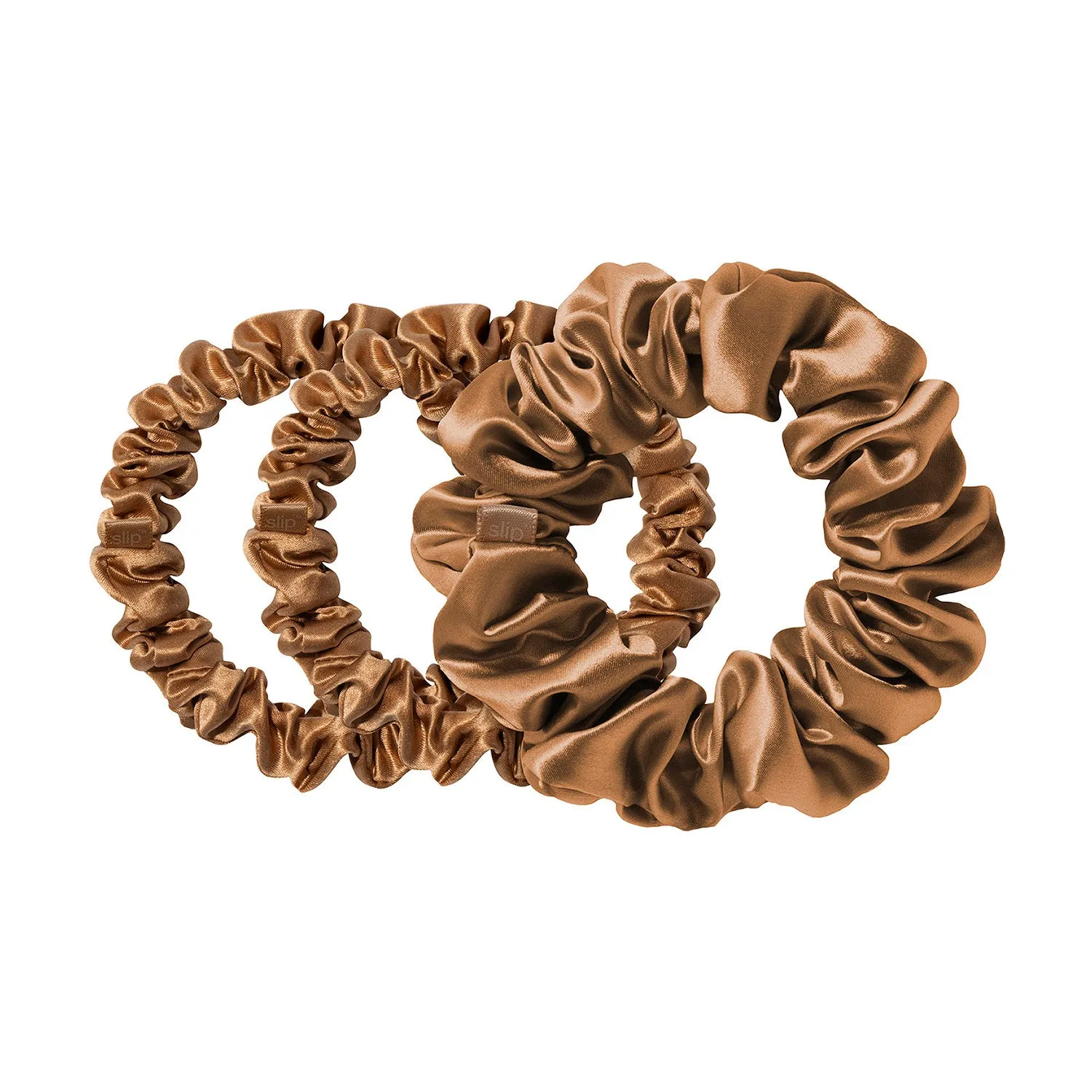 Slip Midi/Large Scrunchies Set - Copper